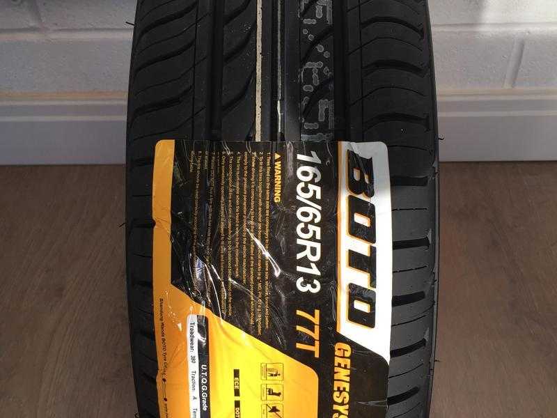 Boto Tyres 165 65 13 - Brand New (Fitting Service Available) 35 fully fitted