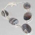 Botswana Agate amp 925 Silver Necklace