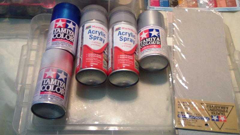 box of modelling paints