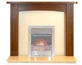 Boxed amp New 54quot Oak Mantel amp Marble set 299