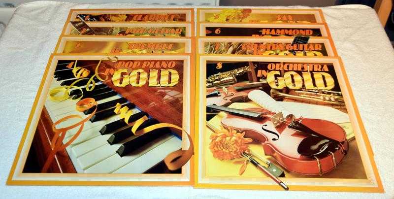 Boxed set of 8 LP records  Instruments in Gold