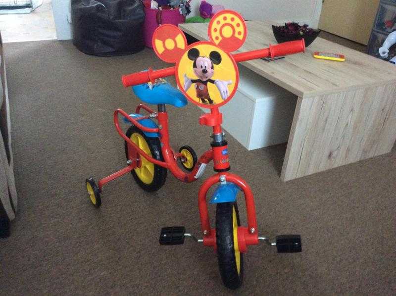 Boys Mickey Mouse 10 inch bike
