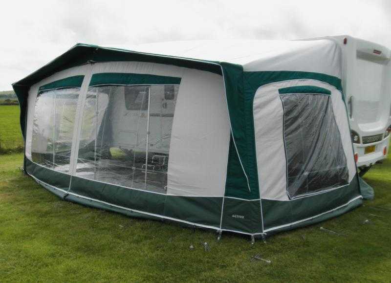 Bradcot Active Caravan Awning in Green Size 990 (14) Very Little Used Excellent Condition