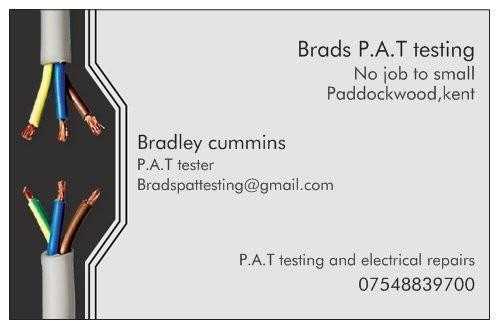 Brads On site P.A.T testing amp electrical repairs