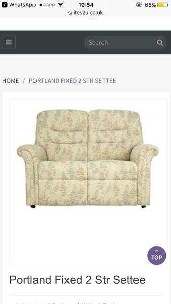 Brand new 3 piece Celebrity Portland settee, recliner chair and fixed chair