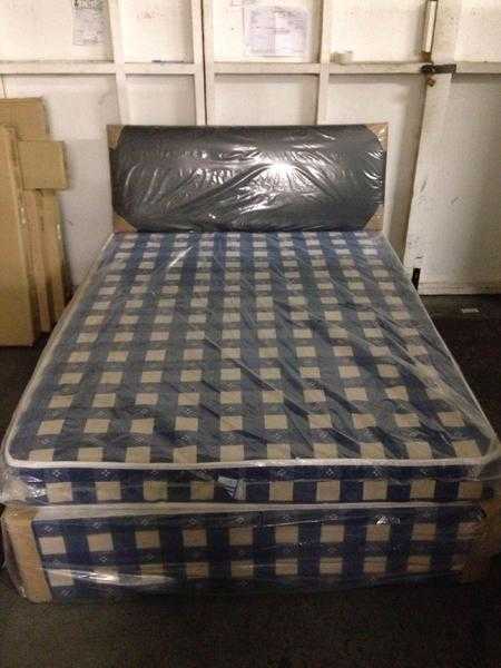 BRAND NEW 4 FOOT BUDGET DIVAN AND  MATRESS