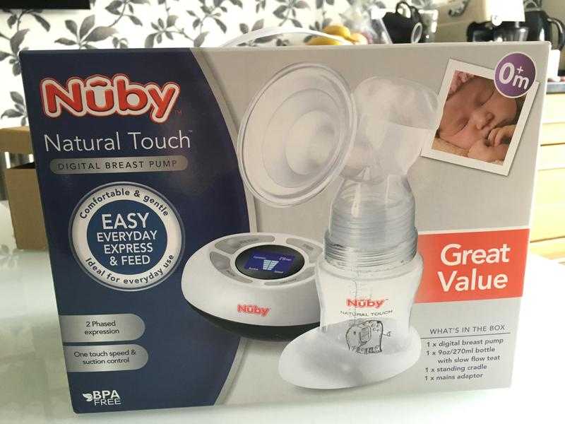 BRAND NEW amp SEALED Nuby Natural Touch Digital Breast Pump