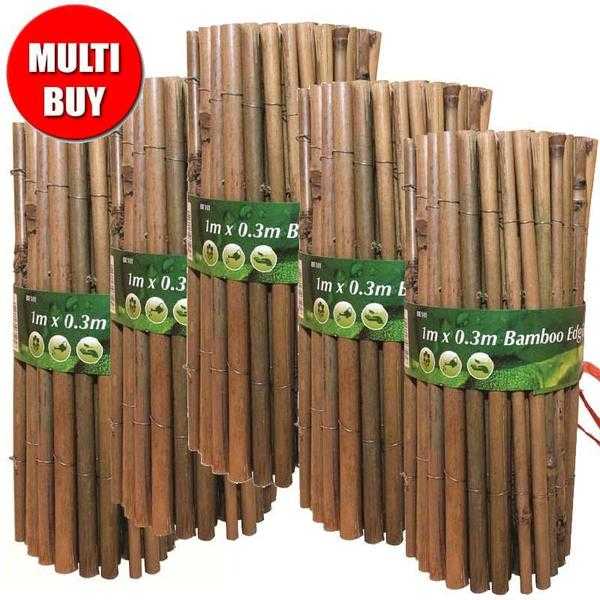 BRAND NEW BAMBOO EDGING - 18 for 5 Rolls - Bargain