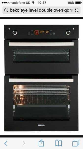 Brand New Beko QDM246b Black eye-level double oven.