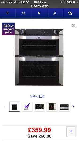 Brand new billing oven and hob