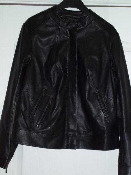 Brand new black Leather jacket Autograph MampS