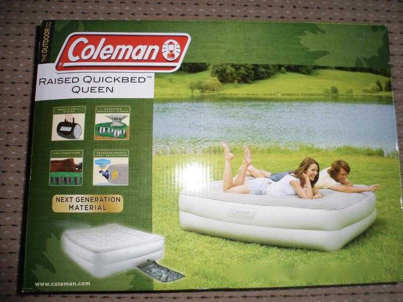 BRAND NEW COLMANS RAISED QUEEN AIRBED