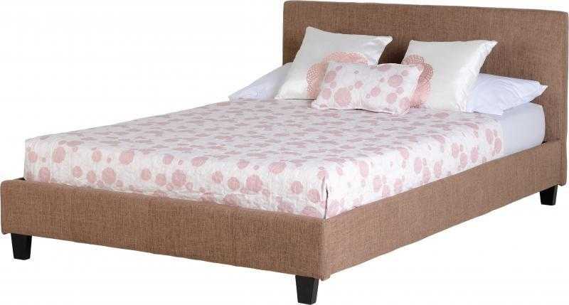 BRAND NEW DOUBLE PRADO FABRIC BED WITH MATTRESS ON SALE - CALL NOW