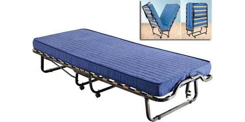 Brand new folding bed with mattress (both 49)