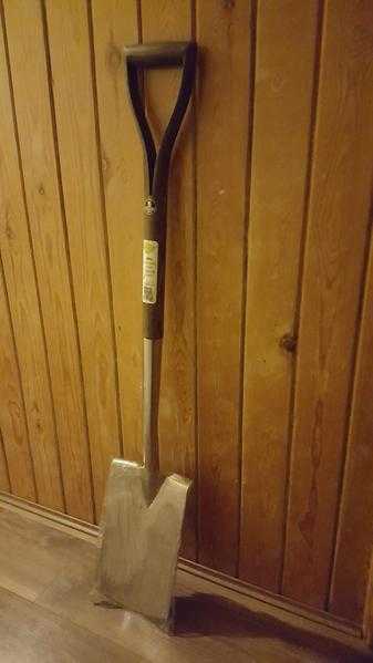 Brand new garden shovel spade
