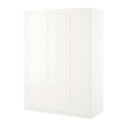 Brand New Ikea Complete  Pax Wardrobe with 3 Bergsbo Doors white