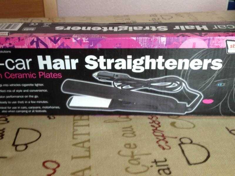 Brand new in car hair straighteners.