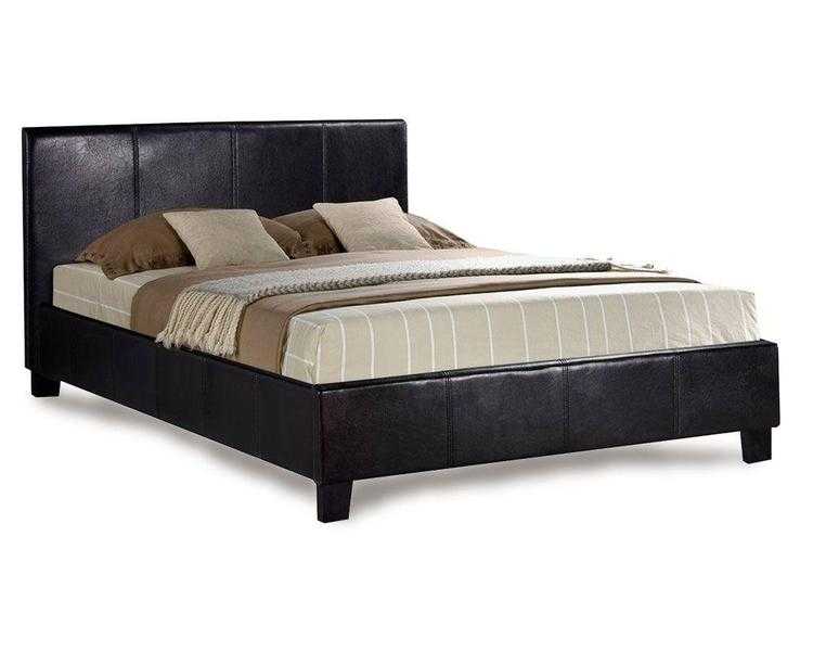 BRAND NEW KINGSIZE LEATHER BED CALL02034356855