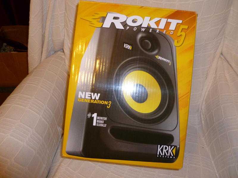 BRAND NEW KRK G3 5 STUDIO MONITORS IN BOX