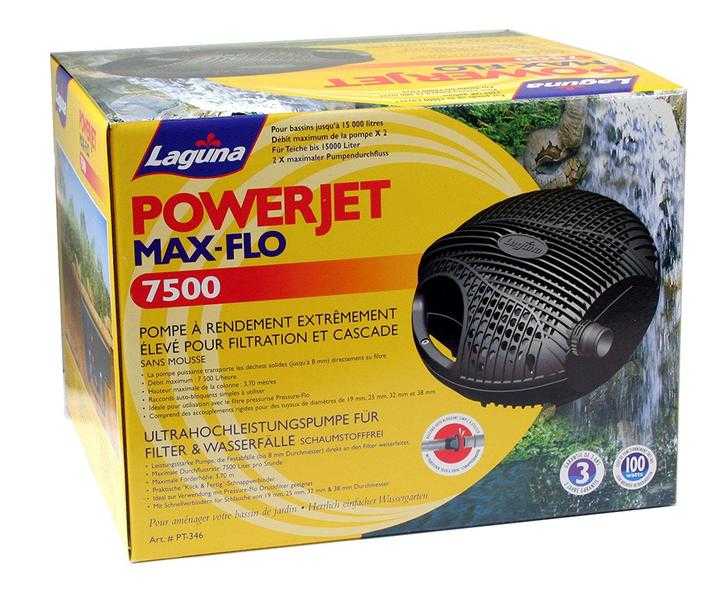 Brand New - Laguna Powerjet Max-Flo 7500 Ultra High Performance Filter amp Waterfall Pump