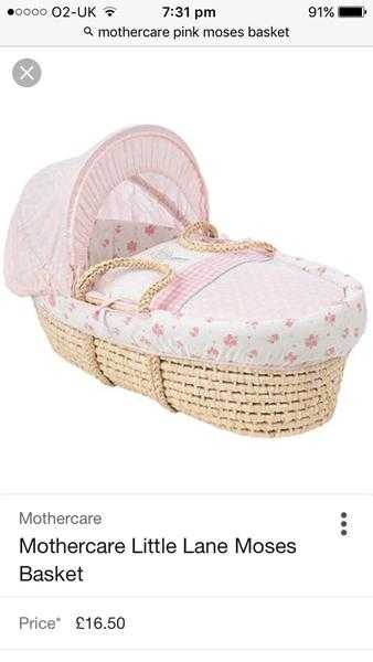 Brand new little lanes moses basket