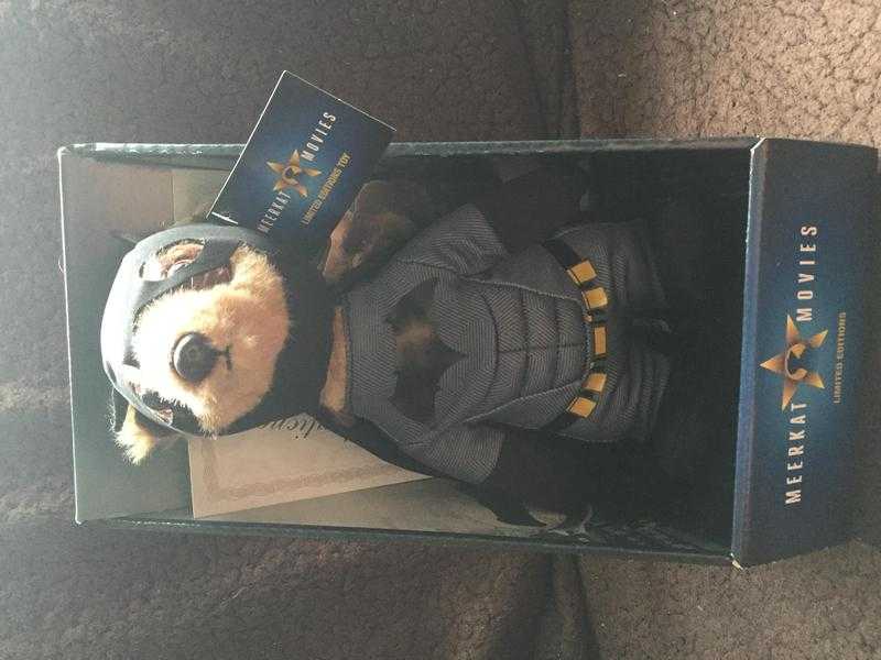 Brand new meerkat quotAleksandr as Batmanquot with autentication certificate - in box