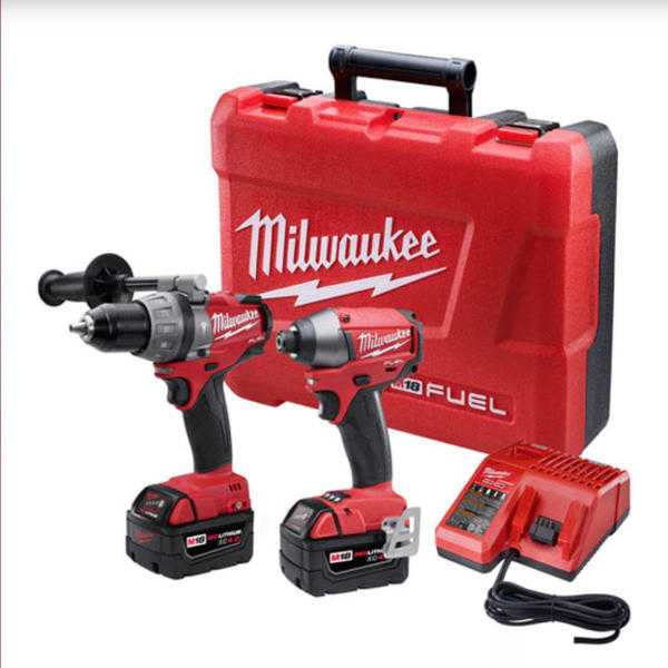 Brand New Milwaukee M18 Brushless FUEL Hammer Drill  Impact Driver Kit