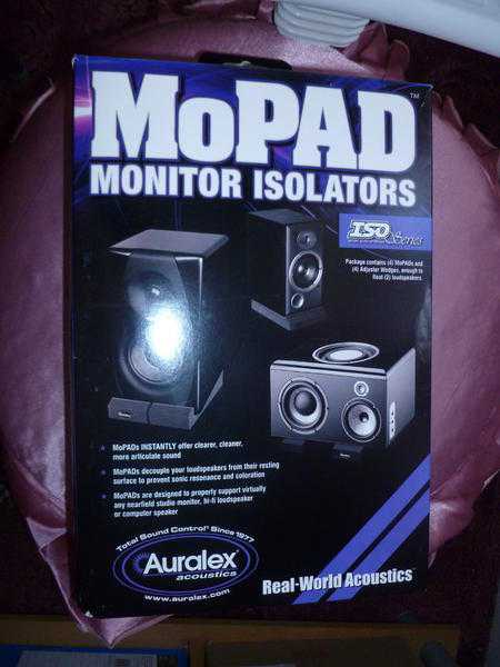 BRAND NEW MONITOR ISOLATORS FOR SPEAKERS MOPAD