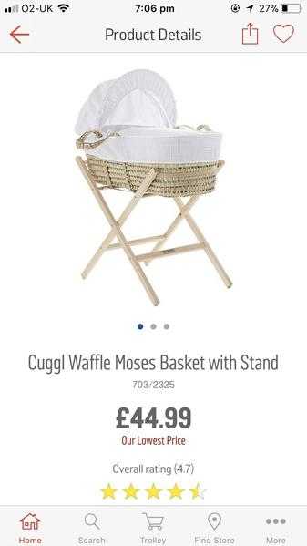 Brand new Moses basket