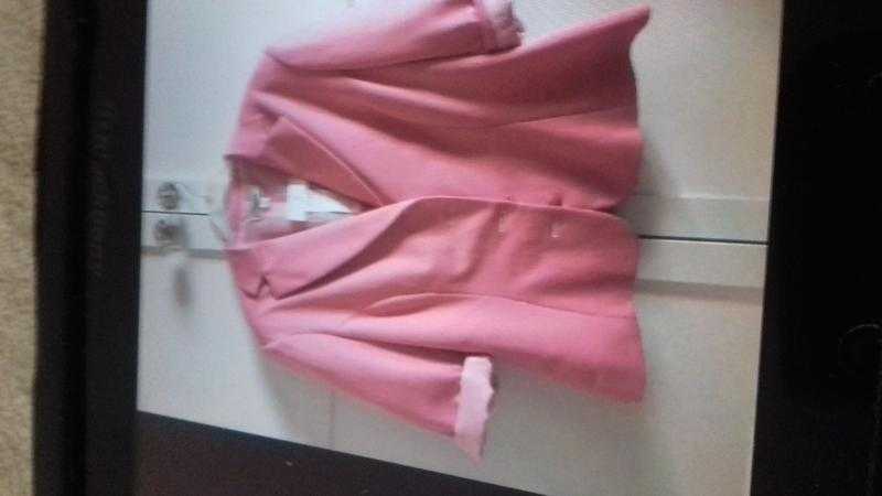 brand new pink jacket 34 sleeves bought for wedding but changed colour scheme