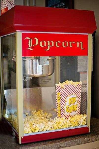 Brand new popcorn machine