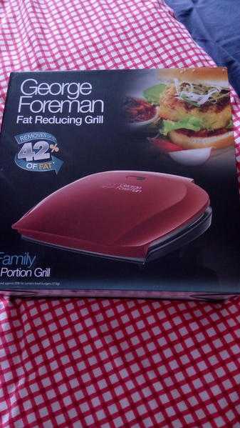 Brand new red George foreman grill