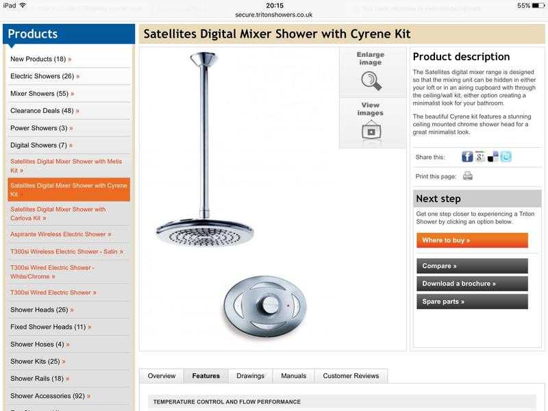 BRAND NEW Shower by Triton