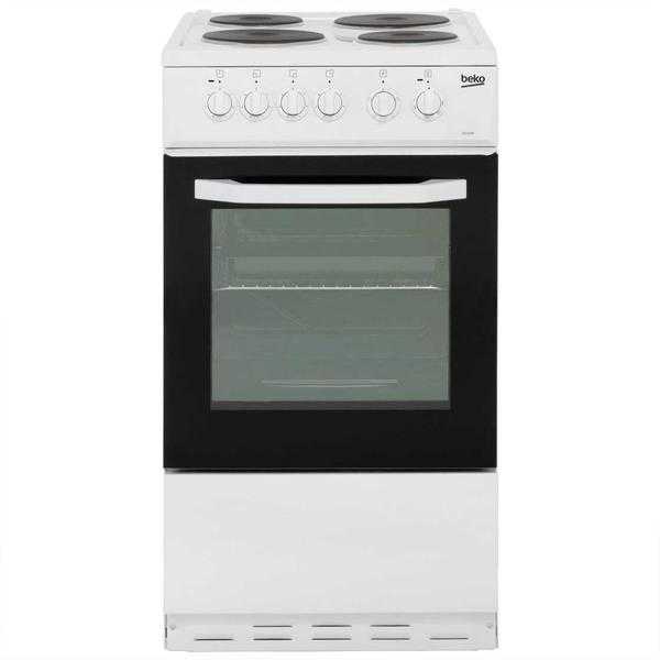 Brand New, Still in Packaging, Beko BS530W Electric Cooker with Solid Plate Hob - White