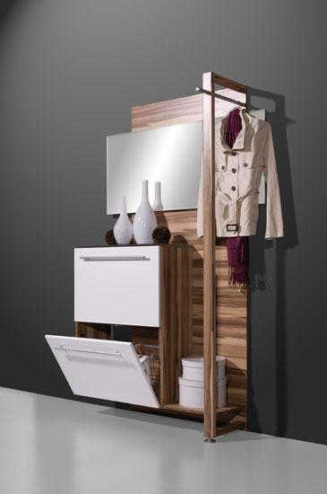 BRAND NEW Wall Mounted Hallway Unit Mirror, Shoe Rack and Coat Rail