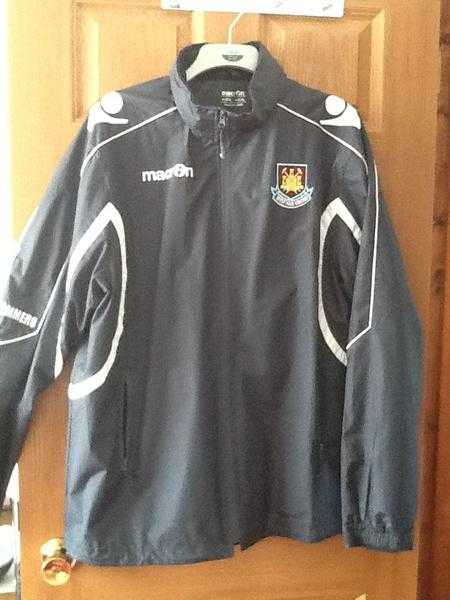 BRAND NEW WEST HAM JACKET - Size XXL Original Hammers Navy Waterproof Jacket