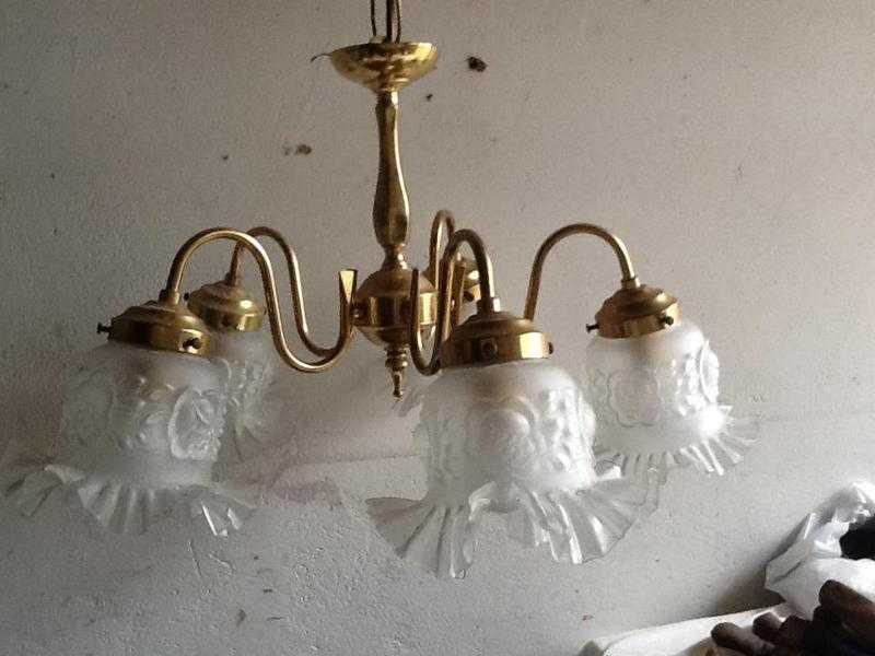 Brass Ceiling lamp.