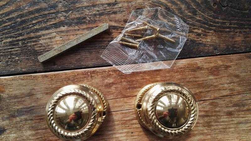 Brass door handles - Sold as a pair of 2