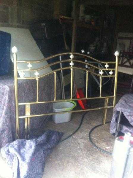 Brass double headboard