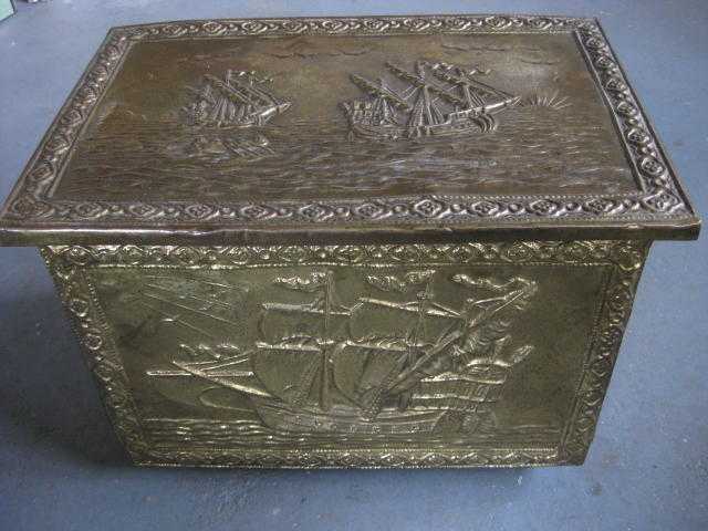 Brass Log Box