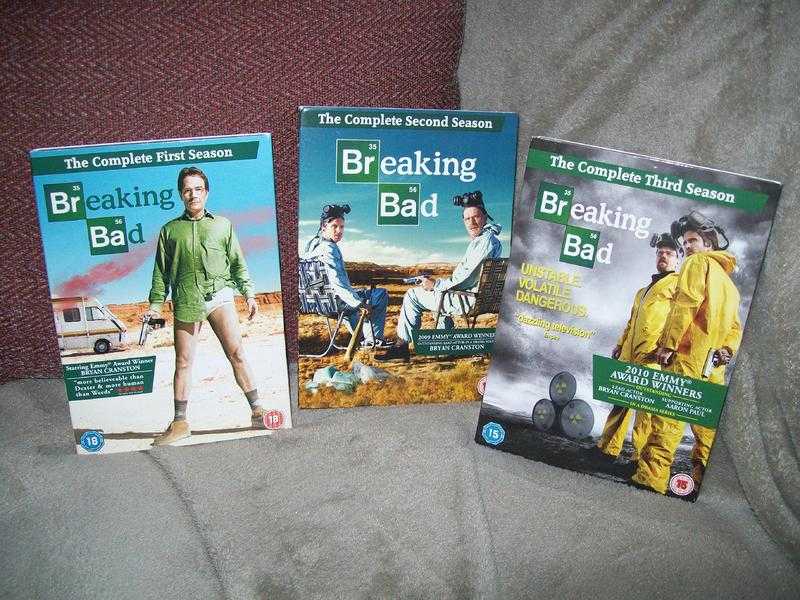 BREAKING BAD BOX SETS SERIES  1.  2  AND  3