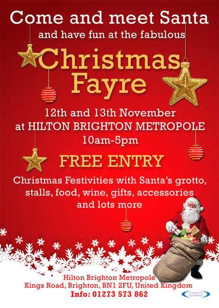 Brighton Christmas Fayre- 12th amp 13th November