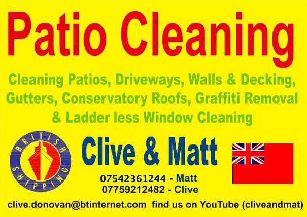 Bristol Patio Cleaning 07759212482 Clive.