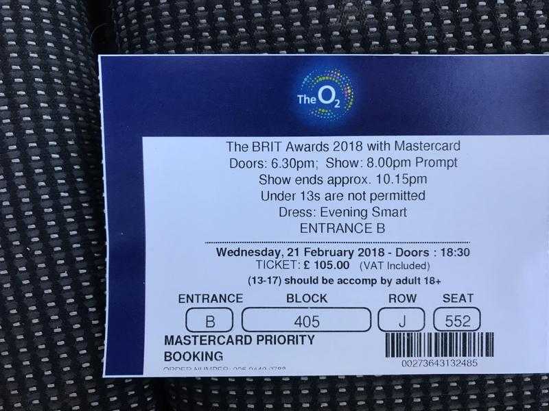 BRIT Awards tickets
