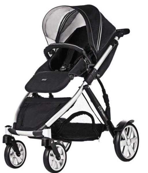 BRITAX B-Dual Neon Black Travel System Single Seat Stroller