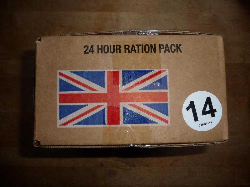 BRITISH ARMY RATION PACK, NEW UNOPENED BOX