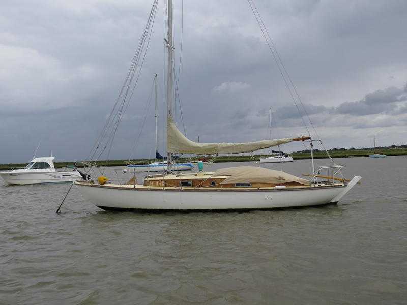 British Folkboat with Avon tender