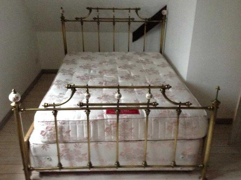 Bronze Metal Double Bed Frame