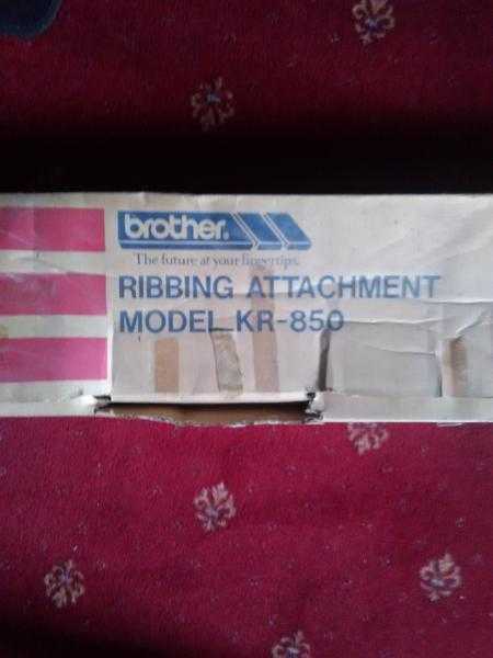 Brother Knitting Machine with Ribber