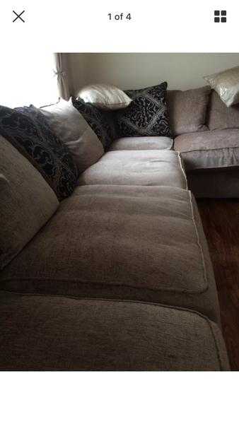 brown corner sofa